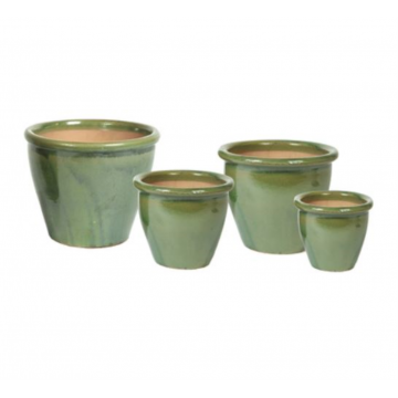 Pot en céramique PLANTER vert, D38 x H31