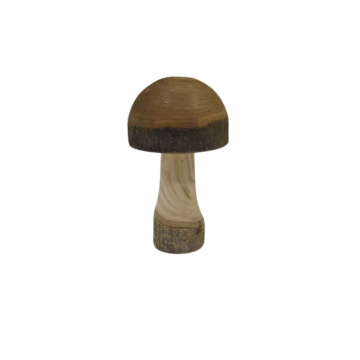 Champignon en bois, D6xH11cm