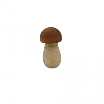 Champignon en bois, D5xH9cm