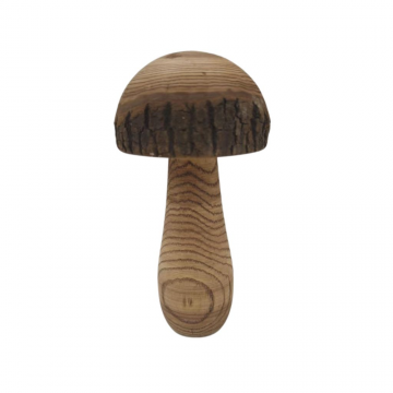 Champignon en bois, D9xH20cm