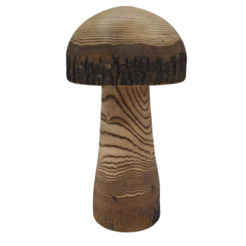 Champignon en bois, D13xH25cm