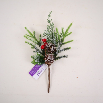 Branche de sapin avec pives, L23cm