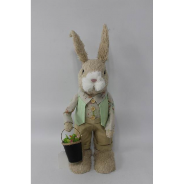 Grand lapin en jute, H50cm