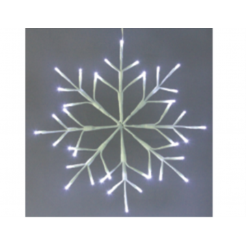 Flocon lumineux 35 cm, 40 LED, blanc froid